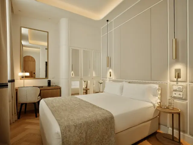 Chambre Deluxe avec bureau et miroir à La Fonda de los Príncipes