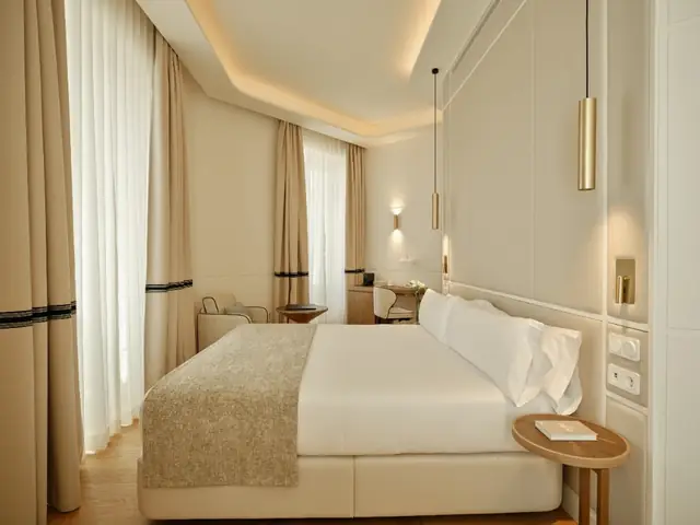 Chambre Supérieure avec tête de lit éclairée à La Fonda de los Príncipes