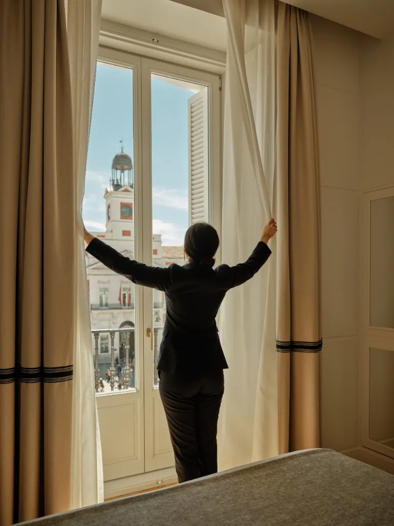 Chambre Deluxe Vue Sol avec vue sur la Puerta del Sol à La Fonda de los Príncipes